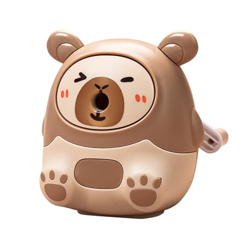 Bleistiftspitzer Handheld, Bleistiftschärfer - Cartoon Manual Bleistiftschärfer - Capybara-förmiger manueller Spinner für Buntstifte und Kunstbedarf von Generisch