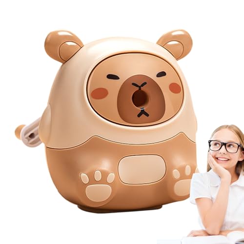 Bleistiftspitzer Handheld, Bleistiftschärfer - Handbuch Bleistiftspitzer für die Heimschule,Handbuch niedlicher Cartoon Capybara-geformtes Spinner-Werkzeug für Kinder Mädchen Studenten Kunst Zeichnung Bleistiftspitzer Handheld, Bleistiftschärfer - Handbuch Bleistiftspitzer für die Heimschule,Handbuch niedlicher Cartoon Capybara-geformtes Spinner-Werkzeug für Kinder Mädchen Studenten Kunst Zeichnung von Generisch