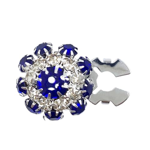 Blumen-Charm-Schmuckherstellungszubehör – Strass-Knopfabdeckungen | abnehmbare Kristallknöpfe für Damen, flache Rückseite, Knopfverzierungen, Kristallknopfabdeckungen für Bastelprojekte, Modeschmuck von Generisch