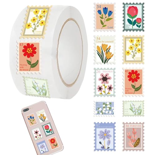 Blumen Sticker Rolle - Selbstklebende Blumenetiketten | Selbstklebende Etiketten für Planer Bastelprojekte Postverpackung und Flaschen Blumen Sticker Rolle - Selbstklebende Blumenetiketten | Selbstklebende Etiketten für Planer Bastelprojekte Postverpackung und Flaschen von Generisch