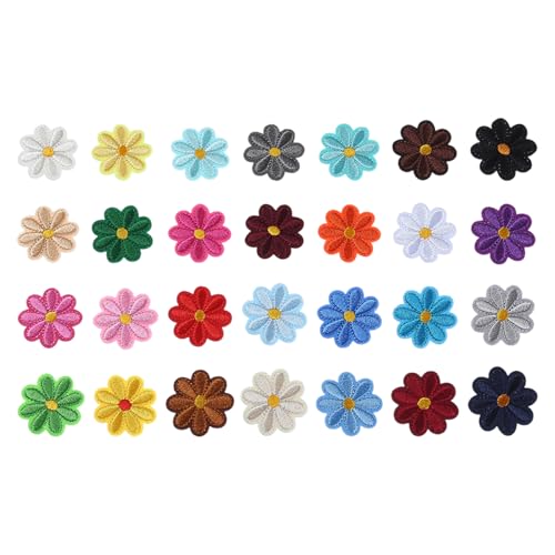 Blumeneisen auf Flecken | White Daisy Stickerei nähen Sie Flecken für die Reparatur von Kleidungsstücken | Bestickte Blumenapplikation | 28 gemischte Farbe Netter Daisy Patch Set | Nähen Sie auf/Eise Blumeneisen auf Flecken | White Daisy Stickerei nähen Sie Flecken für die Reparatur von Kleidungsstücken | Bestickte Blumenapplikation | 28 gemischte Farbe Netter Daisy Patch Set | Nähen Sie auf/Eise von Generisch