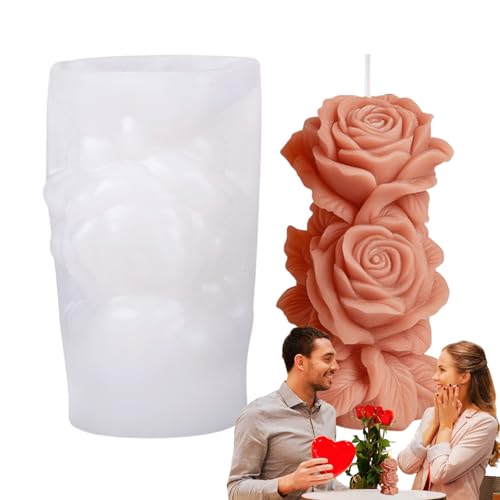 Blumenkerzenform, Rose Silikonform für Kerzen | Duft Kerzenharz Gussform,Multi funktionale hausgemachte Handwerksbedarf Wachsformen für Urlaub Hochzeit Home Dekoration Party Blumenkerzenform, Rose Silikonform für Kerzen | Duft Kerzenharz Gussform,Multi funktionale hausgemachte Handwerksbedarf Wachsformen für Urlaub Hochzeit Home Dekoration Party von Generisch