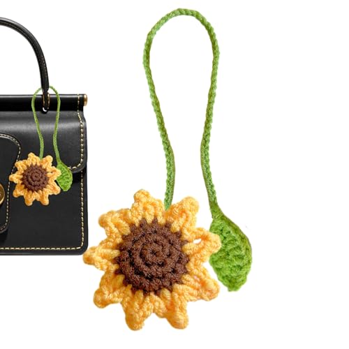 Blumensprout -Lesezeichen, handgefertigte gestrickte Buchmarken - Blumen -Seitenmarker -Strickvorhänge Tiebacks Holdbacks für Schriftsteller Leser Buchliebhaber Geschenke von Generisch