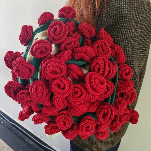 Blumenstrauß, Decke, gehäkelt, Blumen, Rosenstrauß, runde Decke, handgefertigt, weich und leicht, Überwurf, Häkelblume, gestrickt, für Jahrestag, Abschluss, Muttertag Blumenstrauß, Decke, gehäkelt, Blumen, Rosenstrauß, runde Decke, handgefertigt, weich und leicht, Überwurf, Häkelblume, gestrickt, für Jahrestag, Abschluss, Muttertag von Generisch