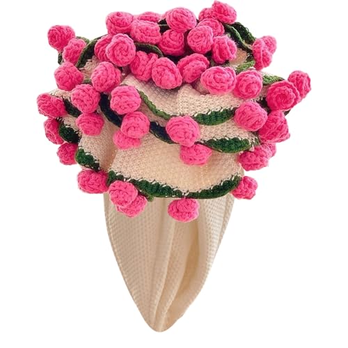 Blumenstrauß-Decke, handgefertigte Häkelblumen-Decken, handgewebte Blumensträuße in Häkelarbeit, weiche und leichte Strickdecken (A, one Size) von Generisch