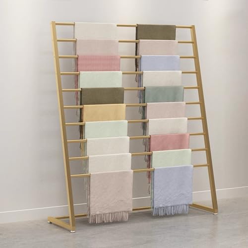 Boden-Organizer, Präsentationsständer für den Einzelhandel, strapazierfähig, mehrere Ablagen, Hängeregal für Schals, Geschenkpapier, Hosen und Jeans von Generisch