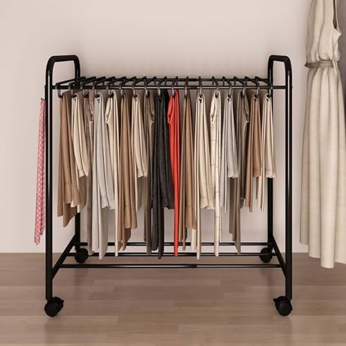 Bodenstehender Hosenbügelwagen - Ausziehbarer Kleiderständer aus Metall für die Schrankorganisation, rollbarer Hosen- und Rockständer, ausziehbarer Hosenständer für Decken, Schwarz, 24 Stund Bodenstehender Hosenbügelwagen - Ausziehbarer Kleiderständer aus Metall für die Schrankorganisation, rollbarer Hosen- und Rockständer, ausziehbarer Hosenständer für Decken, Schwarz, 24 Stund von Generisch