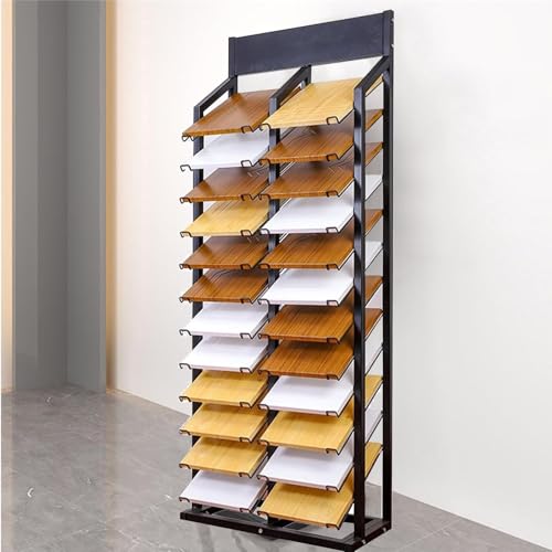 Bodenstehendes Keramikfliesen-Ausstellungsregal, mehrschichtiges Organizer-Regal für Einzelhandelsgeschäfte und Messen, langlebiger Plakettenständer Bodenstehendes Keramikfliesen-Ausstellungsregal, mehrschichtiges Organizer-Regal für Einzelhandelsgeschäfte und Messen, langlebiger Plakettenständer von Generisch