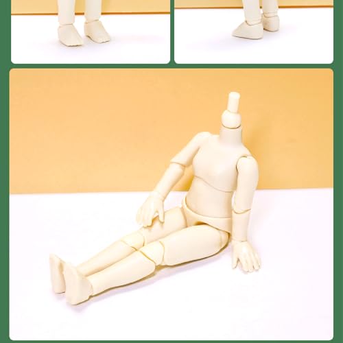 Body Doll,Bewegliche Figur Mit Mehrfach Gelenken | Kinder Kollektion Mit Flexiblem Zubehör Für Schreibtisch Nachttisch Body Doll,Bewegliche Figur Mit Mehrfach Gelenken | Kinder Kollektion Mit Flexiblem Zubehör Für Schreibtisch Nachttisch von Generisch