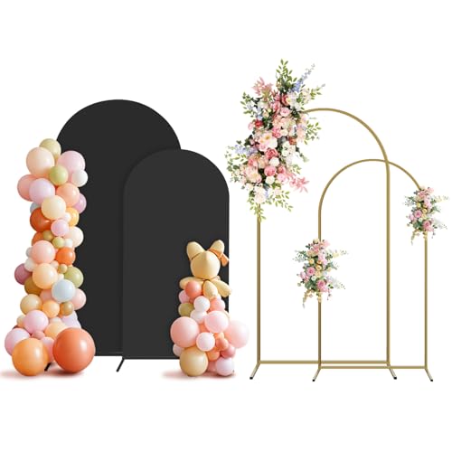 Bogen Hintergrund Ständer und Abdeckung Set, Metall Ballon Bogen Rahmen für Hochzeit Party Geburtstag Hintergrund Dekorationen Bogen Hintergrund Ständer und Abdeckung Set, Metall Ballon Bogen Rahmen für Hochzeit Party Geburtstag Hintergrund Dekorationen von Generisch