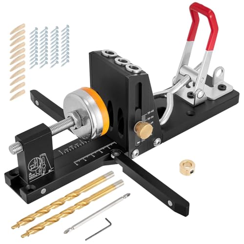 Bohrer Jig - Taschenbohrer Jig -Kit - Taschenloch -Jig -Set - Hochleistungs -Aluminium -Holzbearbeitungsbohranleitung - Winkel -Dübel -Jig -Set Für Precision -Tischlerei In Engstem Raum - Elektrowerkz Bohrer Jig - Taschenbohrer Jig -Kit - Taschenloch -Jig -Set - Hochleistungs -Aluminium -Holzbearbeitungsbohranleitung - Winkel -Dübel -Jig -Set Für Precision -Tischlerei In Engstem Raum - Elektrowerkz von Generisch