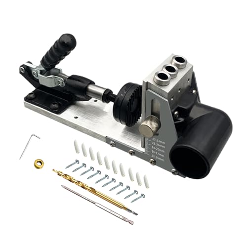 Bohrschablone - Verstellbarer Bohrloch-Finder,Präzise Anreißhilfe Für Holzbearbeitung Schrankbau Außenbereich Heimwerken Bohrschablone - Verstellbarer Bohrloch-Finder,Präzise Anreißhilfe Für Holzbearbeitung Schrankbau Außenbereich Heimwerken von Generisch