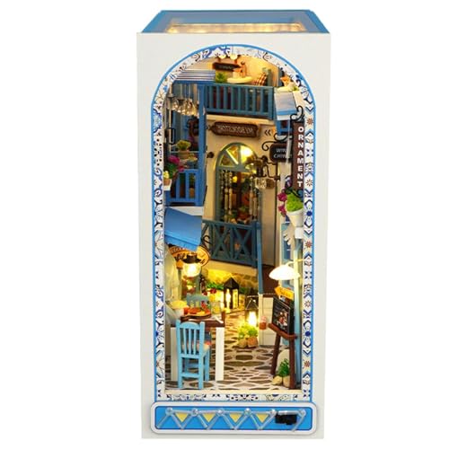 Book Nooks, einzigartige Buchecken-Dekoration, Miniatur-Buchecken-Set, montiertes Miniatur-Set, kreative Buchstützen, faszinierendes Design, ansprechende Erfahrung, fördert die Fantasie für von Generisch