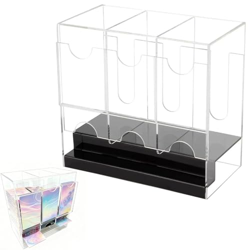 Booster Packspender - 22x13x24cm 3 -Slot -Speicherbox, Acryl -Deck -Organizer, Kartenkoffer -Container -Display - -Desktop -Halter | Sammelschutz für Hobbyisten, Sammler und Heimbüro Booster Packspender - 22x13x24cm 3 -Slot -Speicherbox, Acryl -Deck -Organizer, Kartenkoffer -Container -Display - -Desktop -Halter | Sammelschutz für Hobbyisten, Sammler und Heimbüro von Generisch