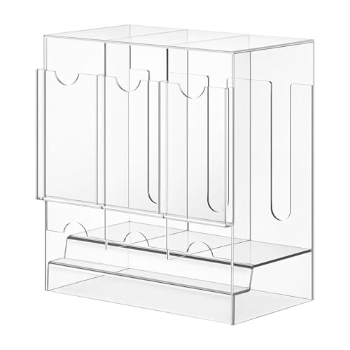 Booster Packspender | 3-Slot-Aufbewahrungsbox Für Booster-Karten | Acryl -Deckhalter, Transparenter Display -Organizer, Schutzbehälter Fall | Für Handelskartensammlung, Desktop -, Home Display, G von Generisch