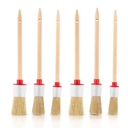 6 Stück Borstenpinsel Rundpinsel Set, Pinsel Rund 20mm/25mm/30mm Professionelles Naturholz Rundpinsel Ringpinsel Set Wachspinsel zum Streichen von Wänden und Möbeln für den Hausgebrauch 6 Stück Borstenpinsel Rundpinsel Set, Pinsel Rund 20mm/25mm/30mm Professionelles Naturholz Rundpinsel Ringpinsel Set Wachspinsel zum Streichen von Wänden und Möbeln für den Hausgebrauch von Generisch