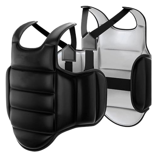Box-Körperschutz, wendbar, Boxen, Brustschutz, Kickboxen, MMA, Muay Thai, Körperschutz, verstellbar, Kampfsport, Oberbauch-Rippenschutz, Taekwondo TKD Weste Box-Körperschutz, wendbar, Boxen, Brustschutz, Kickboxen, MMA, Muay Thai, Körperschutz, verstellbar, Kampfsport, Oberbauch-Rippenschutz, Taekwondo TKD Weste von Generisch