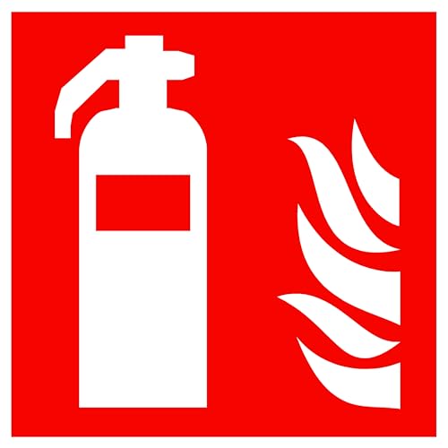 Brandschutzschild Feuerlöscher, ISO 7010, Langnachleuchtend, Selbstklebend, 20 x 20 cm, Rot Brandschutzschild Feuerlöscher, ISO 7010, Langnachleuchtend, Selbstklebend, 20 x 20 cm, Rot von Generisch