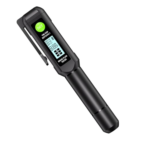 Bremsflüssigkeit Flüssigkeitstester Stift - Automatisch -Brems -Diagnose -Checker -Werkzeug - Digital Display Summer Alarm präziser Detektor, ideal für die Automobilausreise Auto -LKW -Wartung Fahrzeu von Generisch