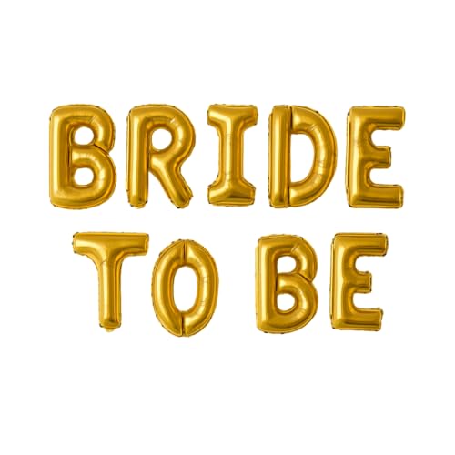 Bride to be Folien Luftballon Junggesellinnenabschied | Ballon Deko JGA | Heiraten Dekoration | Brautallon | Braut | goldene Ballons | Folienballon | Party | Partyballon gold rose (Gold) von Generisch