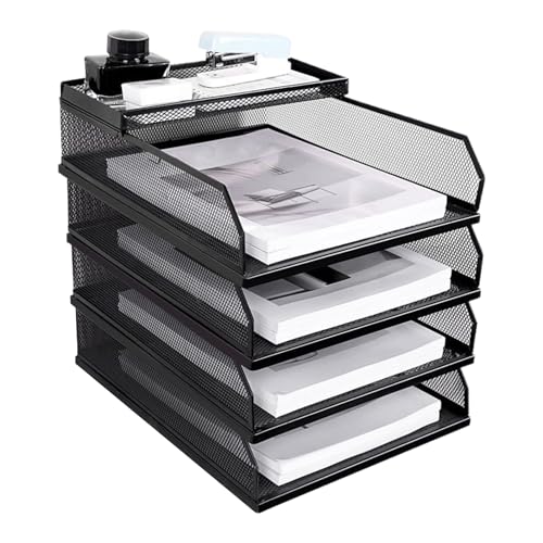 Briefablage Schreibtisch-Organizer, Stapelbarer Metallgitter Organizer Für Schreibtisch Akten, Stapelbar Schiebbar Aktenablage Für Schreibtisch Tisch Schublade Schule Arbeit Zuhause Büro Briefablage Schreibtisch-Organizer, Stapelbarer Metallgitter Organizer Für Schreibtisch Akten, Stapelbar Schiebbar Aktenablage Für Schreibtisch Tisch Schublade Schule Arbeit Zuhause Büro von Generisch