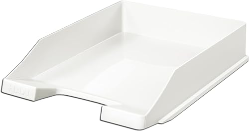 Briefablage klassisch/Basic für Format DIN A4 stapelbar, stabil (Weiß, 2er Set) von Generisch