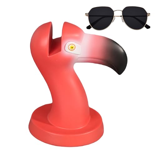 Brillenhalter | Niedlicher Flamingo-Brillenhalter – aus Holz, kreativ, modisch, handgefertigt, Präsentationsständer für Zuhause, Arbeitsplatz, Kommode, Badezimmer von Generisch