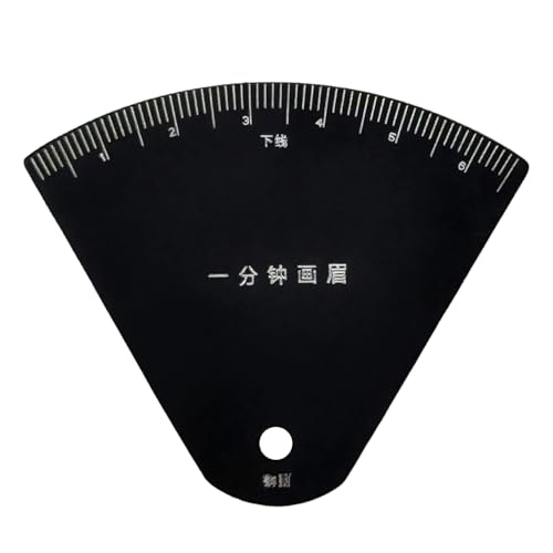 Brow Mapping - Metal Eyebrow Ruler | 2.17 Inches Eyebrow Measuring Tool | Brow Precise Alignment Measuring Mapping Shaper Stencils Tool For Home Beginner von Generisch