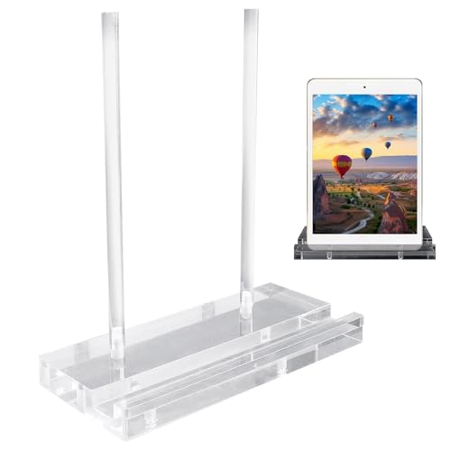Buchanzeige Acrylständer, Acryl -Staffelei -Anzeigestand - Clear Easel Tabletop Acrylständer für Bücher - Multifunktionaler in Indoor-Kunstwerk Rack Cookbook Halter für Bett, Schlafzimmer multifunktio von Generisch