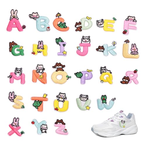 Buchstaben Aufnäher - Tieralphabet Applikationen Für Kleidung - Niedliche Gestickte Motive Für Schulranzen Jeansjacken Reisen Klassenzimmer Buchstaben Aufnäher - Tieralphabet Applikationen Für Kleidung - Niedliche Gestickte Motive Für Schulranzen Jeansjacken Reisen Klassenzimmer von Generisch