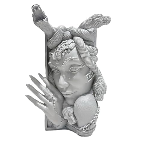 Buchstützen mit Schlange auf Kopf, Frauengesicht, Statue, Buchecke, Kunstharz, Skulptur, Buchhalter, Dekoration, Desktop-Kunst, Ornamente für Zuhause, Büro, Regal Buchstützen mit Schlange auf Kopf, Frauengesicht, Statue, Buchecke, Kunstharz, Skulptur, Buchhalter, Dekoration, Desktop-Kunst, Ornamente für Zuhause, Büro, Regal von Generisch