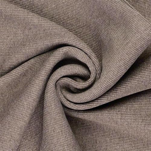Bündchen gerippt Meterware - Bündchenstoff Uni - Schlauchware - Strickware Öko-Tex 100 Klasse 1 - Jerseystoff *Ab 25cm x 60cm, Farbe: 046 mel. nougat Bündchen gerippt Meterware - Bündchenstoff Uni - Schlauchware - Strickware Öko-Tex 100 Klasse 1 - Jerseystoff *Ab 25cm x 60cm, Farbe: 046 mel. nougat von Generisch