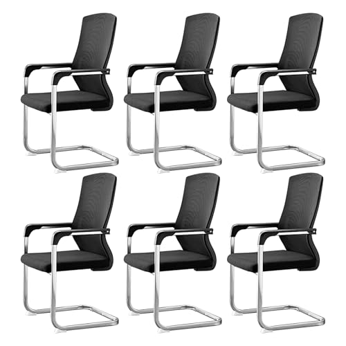 Büro-Konferenzstühle – 6 Stück, Netzstoff, mittlere Rückenlehne, Gästestühle für Zuhause, Konferenzraum Büro-Konferenzstühle – 6 Stück, Netzstoff, mittlere Rückenlehne, Gästestühle für Zuhause, Konferenzraum von Generisch