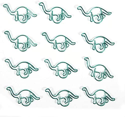 Büroklammern in Dinosaurierform aus Metall, lustige Lesezeichen, Dokumentenclips für Schule, Büro, Schreibtisch, Geschenk, Organisationszubehör, clever und attraktiv, 12 Stück Büroklammern in Dinosaurierform aus Metall, lustige Lesezeichen, Dokumentenclips für Schule, Büro, Schreibtisch, Geschenk, Organisationszubehör, clever und attraktiv, 12 Stück von Generisch