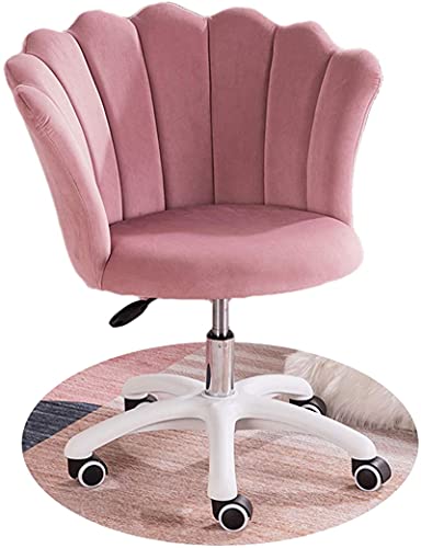 Bürostuhl mit Blütenblatt-Motiv, gepolsterter Sitz, Bürostuhl, Samtstoff, Tisch und Stuhl, ergonomischer Computer-Drehstuhl von Generisch