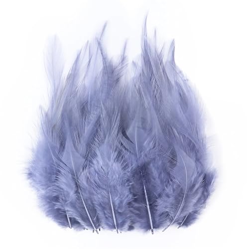 Bunte Hahnfedern, Hühnerfedern, 8–12 cm, für Heimwerker, Hochzeit, Dekoration, Party, Karneval, Zubehör, Basteln, Dunkelgrau, 50 Stück, 100 Stück Bunte Hahnfedern, Hühnerfedern, 8–12 cm, für Heimwerker, Hochzeit, Dekoration, Party, Karneval, Zubehör, Basteln, Dunkelgrau, 50 Stück, 100 Stück von Generisch