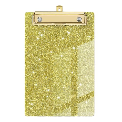 Bunte Klemmbretter, Glitzer-Klemmbrett - Glitzer-Aktenbrett - Leichtes, Tragbares, Schickes, Flaches Glitzer-Klemmbrett Im Letter-Format Mit -Goldenem Clip Für Die Krankenpflege Im Klassenzimmer von Generisch