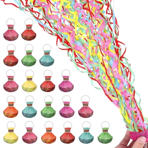 Bunte Konfetti-Popper – keine Unordnung, Party-Luftschlangen für Geburtstage, Hochzeiten, Abschlussfeiern und Ruhestandsfeiern, wiederverwendbare Konfetti-Kanonen, festliche Wurfgeschenke, 20 Stück Bunte Konfetti-Popper – keine Unordnung, Party-Luftschlangen für Geburtstage, Hochzeiten, Abschlussfeiern und Ruhestandsfeiern, wiederverwendbare Konfetti-Kanonen, festliche Wurfgeschenke, 20 Stück von Generisch