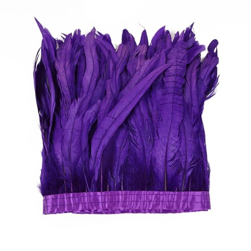 Buntes Federband für Bastelarbeiten, Basteln, Hochzeitskleid, Nähen, Basteln, Dekoration, Lila, 30–35 cm, 2 m Buntes Federband für Bastelarbeiten, Basteln, Hochzeitskleid, Nähen, Basteln, Dekoration, Lila, 30–35 cm, 2 m von Generisch