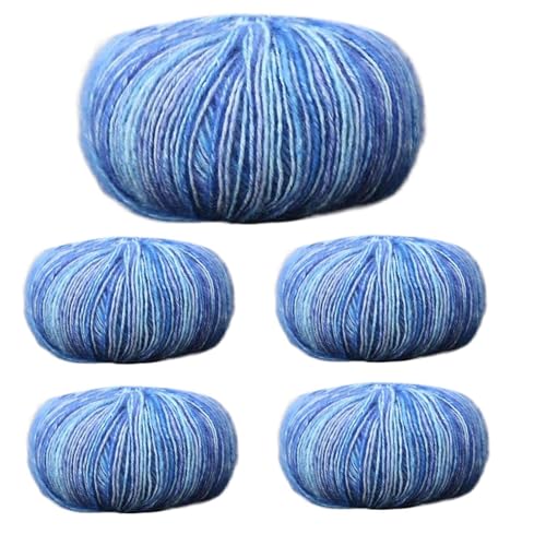 Buntes Garn – Regenbogen-Baumwollgarn, mehrfarbiges Baumwoll-Sprühgarn, weiches, buntes Garn zum Stricken und Häkeln, handgefärbt, 5 x Garn für Pullover, Schals und Schals Buntes Garn – Regenbogen-Baumwollgarn, mehrfarbiges Baumwoll-Sprühgarn, weiches, buntes Garn zum Stricken und Häkeln, handgefärbt, 5 x Garn für Pullover, Schals und Schals von Generisch