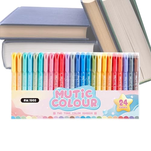 Buntes Highlighter-Set-24-Pack--Chip-Highlighter für Studien Notizbücher und Büro schreiben | Bright Neon Marker Briefpapierkit für Lehrer, Schüler, Klassenzimmerversorgungen, Zeichnen, Tagebuch, Buntes Highlighter-Set-24-Pack--Chip-Highlighter für Studien Notizbücher und Büro schreiben | Bright Neon Marker Briefpapierkit für Lehrer, Schüler, Klassenzimmerversorgungen, Zeichnen, Tagebuch, von Generisch