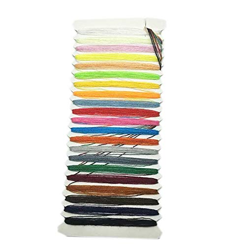 Buntes Nähgarn, Kreuzstichgarn, Kleidung, Filz, praktisch und attraktiv, 21 Farben, 1 Stück Buntes Nähgarn, Kreuzstichgarn, Kleidung, Filz, praktisch und attraktiv, 21 Farben, 1 Stück von Generisch