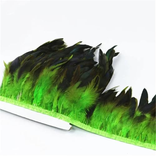 Buntes langes Federband mit Fransen auf Band, 13–18 cm breit, ein nähbares Band zum Verzieren von Kleidung und Dekorationen Buntes langes Federband mit Fransen auf Band, 13–18 cm breit, ein nähbares Band zum Verzieren von Kleidung und Dekorationen von Generisch