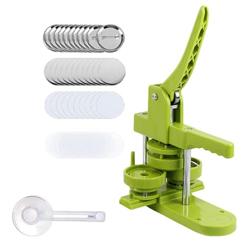 Button-Maker-Maschine, Button-Press-Maschine,Manueller, Abnehmbarer Stiftschneider Mit Kreisschneider | Installationsfreie Pressmaschine Zum Selbermachen Mit 100 Stück Knopfteilen Für Anstecknadel- Button-Maker-Maschine, Button-Press-Maschine,Manueller, Abnehmbarer Stiftschneider Mit Kreisschneider | Installationsfreie Pressmaschine Zum Selbermachen Mit 100 Stück Knopfteilen Für Anstecknadel- von Generisch