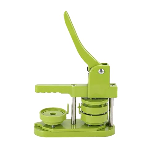 Buttonmaschine 58 mm – Installationsfrei, 58 mm (2,25 Zoll), DIY-Anstecker-Button-Maker-Presse, Badge-Stanzpresse mit gratis 100 Buttonteilen, Bildern, Kreisschneider und Zauberbuch von Generisch