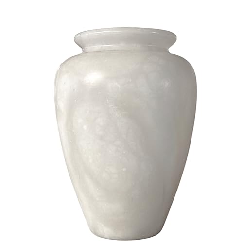 CBAM Dekorative Vase Skulptur aus Alabaster Italian Marble Innen Garten H 20 cm von Generisch