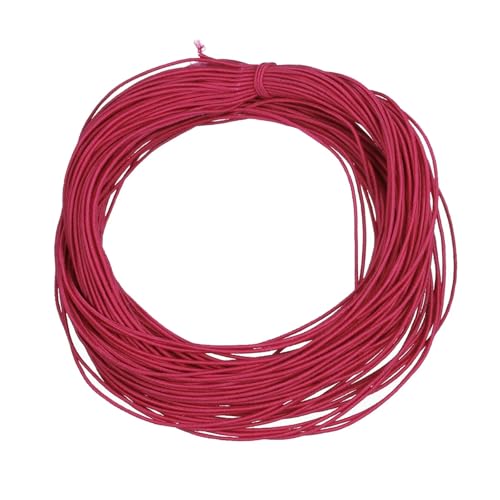 Ca. 25 Yards/Packung, farbige geflochtene elastische Kordel, for Perlenbasteln, Stretchfäden, Schnur for die Schmuckherstellung, DIY-Armbandzubehör(Hot pink) von Generisch