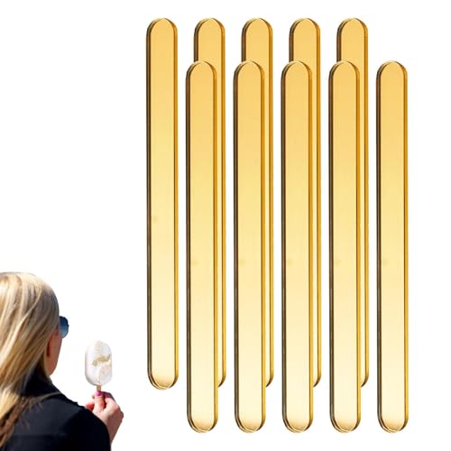 Cakesicle Sticks | Acryl Cake Pop Form Spiegel Ice Pop Sticks |10 Stück zum Selbermachen zum Backen von Kuchen, Schokoladenlutschern, Marshmallows von Generisch