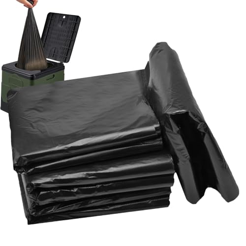 Camping-Toilettenbeutel, tragbare Kulturtaschen für Camping, Mehrzweck-Toilettenbeutel, Abfallbeutel, 50 x Müllbeutel für Badezimmer, Schlafzimmer, Mülleimer Camping-Toilettenbeutel, tragbare Kulturtaschen für Camping, Mehrzweck-Toilettenbeutel, Abfallbeutel, 50 x Müllbeutel für Badezimmer, Schlafzimmer, Mülleimer von Generisch
