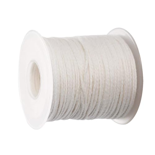 Candle Make Wicks | 200 Fuß lang geflochtene Docht-Spulen für Kerzen-Handwerksprojekte, hochwertige Kerzenfadenrolle für handgefertigte Kerzenproduktion, einfach zu schneiden und anpassen, nur Ker Candle Make Wicks | 200 Fuß lang geflochtene Docht-Spulen für Kerzen-Handwerksprojekte, hochwertige Kerzenfadenrolle für handgefertigte Kerzenproduktion, einfach zu schneiden und anpassen, nur Ker von Generisch